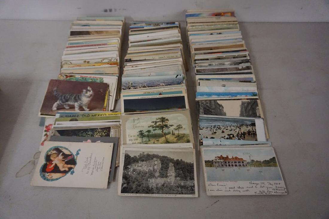 BOX OF EARLY POSTCARDS INCLUDING  RPPC, TRAVEL, SCENIC, (1 of 1)