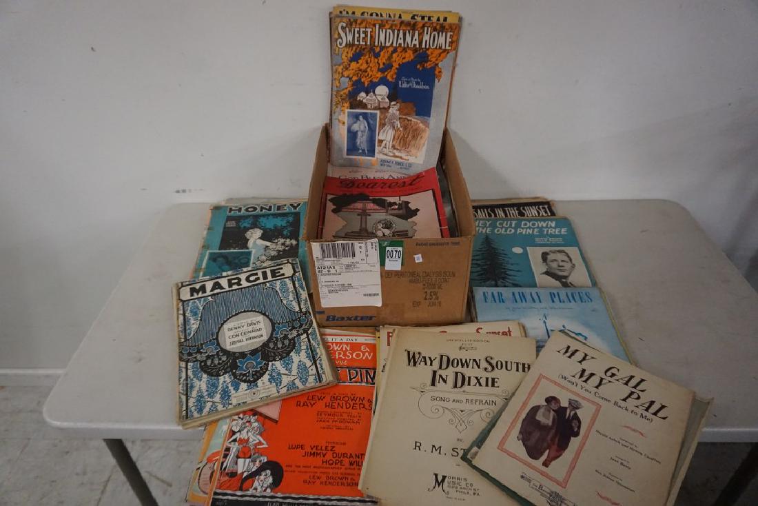 APPROX. 400 PCS OF SHEET MUSIC INCLUDING JEROME KERN, (1 of 1)