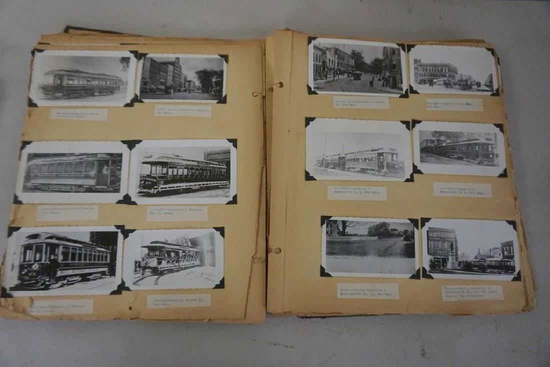 ALBUM OF 454 SNAPSHOTS, FEW POSTCARDS OF TROLLEY CARS, (1 of 4)