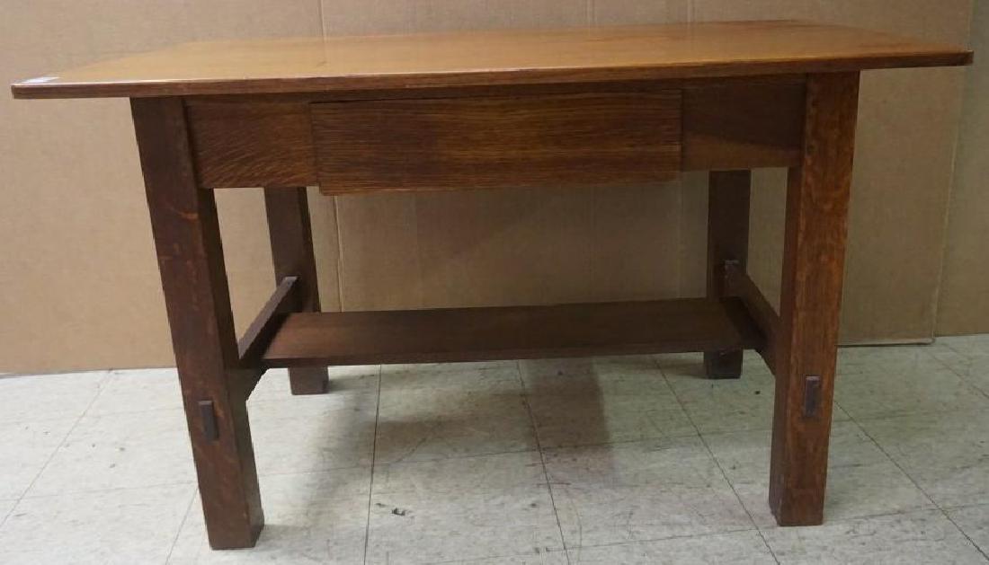 LIMBERTS MISSION OAK 1 DRAWER LIBRARY TABLE, TOP (1 of 3)