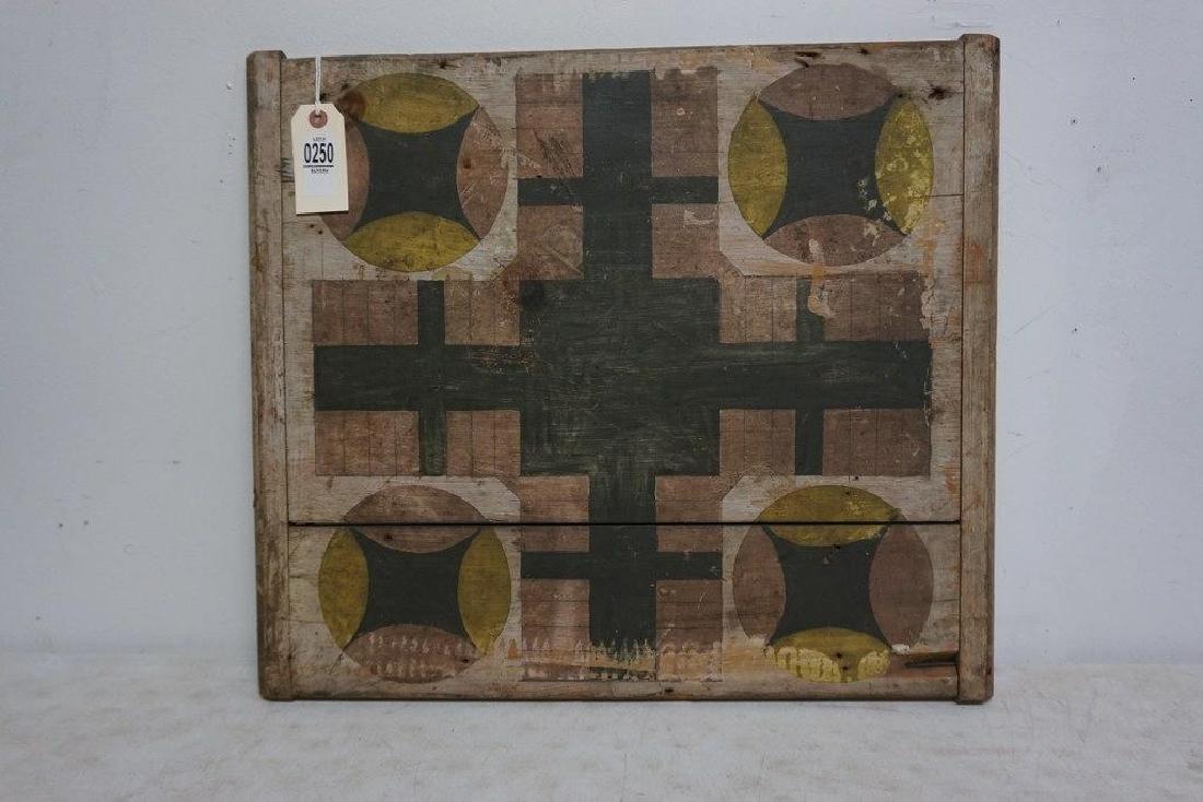 FOLK ART PAINTED GAME BOARD, MEASURES 23" X 20", FROM (1 of 2)