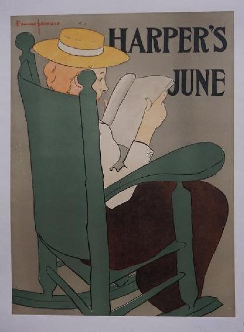 EDWARD PENFIELD HARPER'S JUNE POSTER, LINEN BACKED, (1 of 1)
