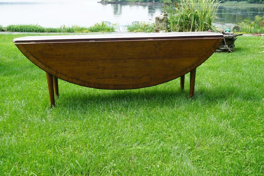 BEAUTIFUL IRISH WAKE LONG DROP LEAF DINING TABLE, (1 of 5)