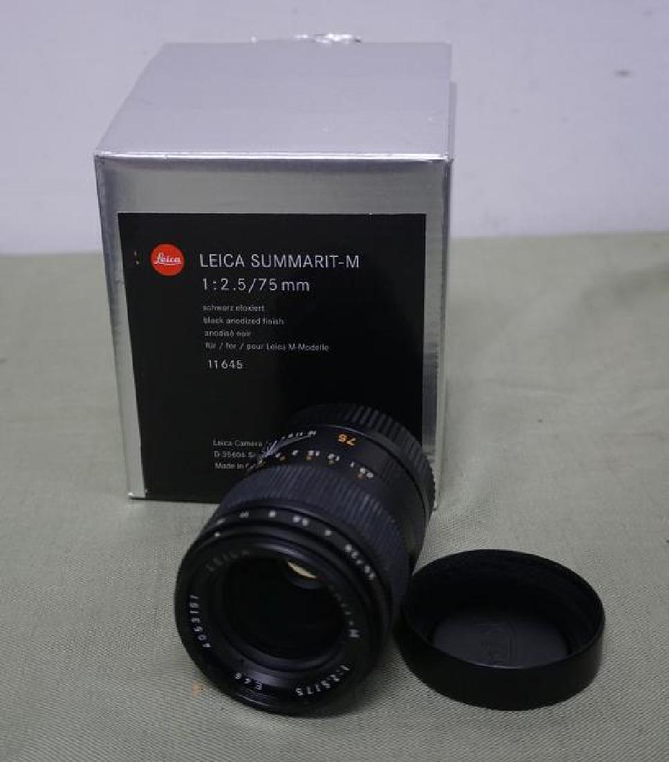 LEICA SUMMARIT 75 MM M MOUNT, 2.5 APERTURE, BLACK, (1 of 3)