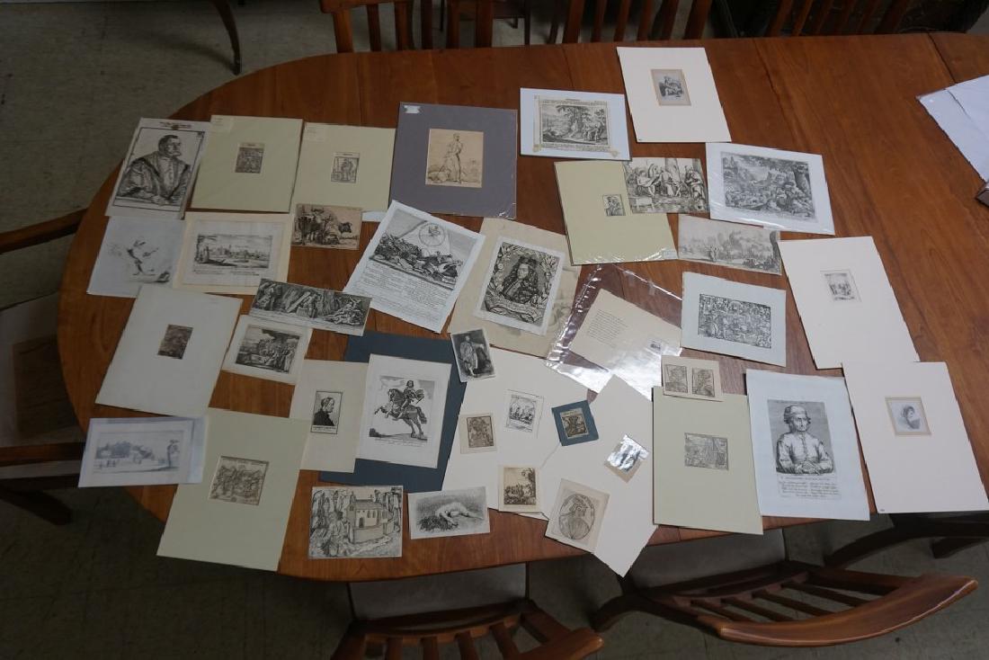 LOT OF 34 EARLY PRINTS FROM 1500'S TO 1700'S, FROM THE (1 of 10)