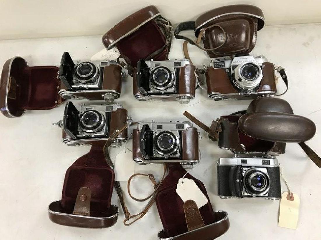 (6) KODAK RETINA CAMERAS INCL. RETINA REFLEX S, RETINA: (6) KODAK RETINA CAMERAS INCL. RETINA REFLEX S, RETINA III, RETINA III, RETINA III, RETINA II, RETINA III, ALL FROM SINGLE OWNER CAMERA COLLECTION WE ARE SELLING, ALL IN AS FOUND ESTATE CONDITION.