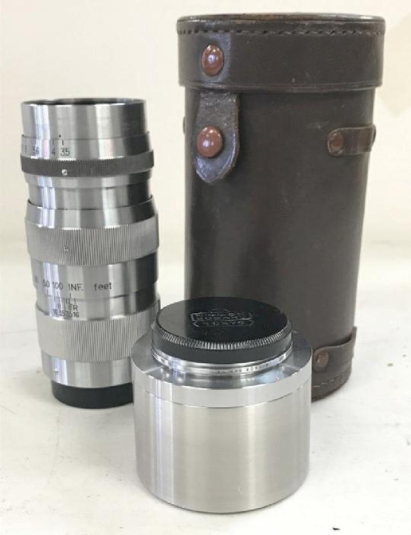 NIPPON KAGUKA LENS FOR LEICA 1:3.5 f=13.5 CM NO. 258200: NIPPON KAGUKA LENS FOR LEICA 1:3.5 f=13.5 CM NO. 258200 FROM SINGLE OWNER CAMERA COLLECTION WE ARE SELLING, ALL IN ESTATE FOUND CONDITION.