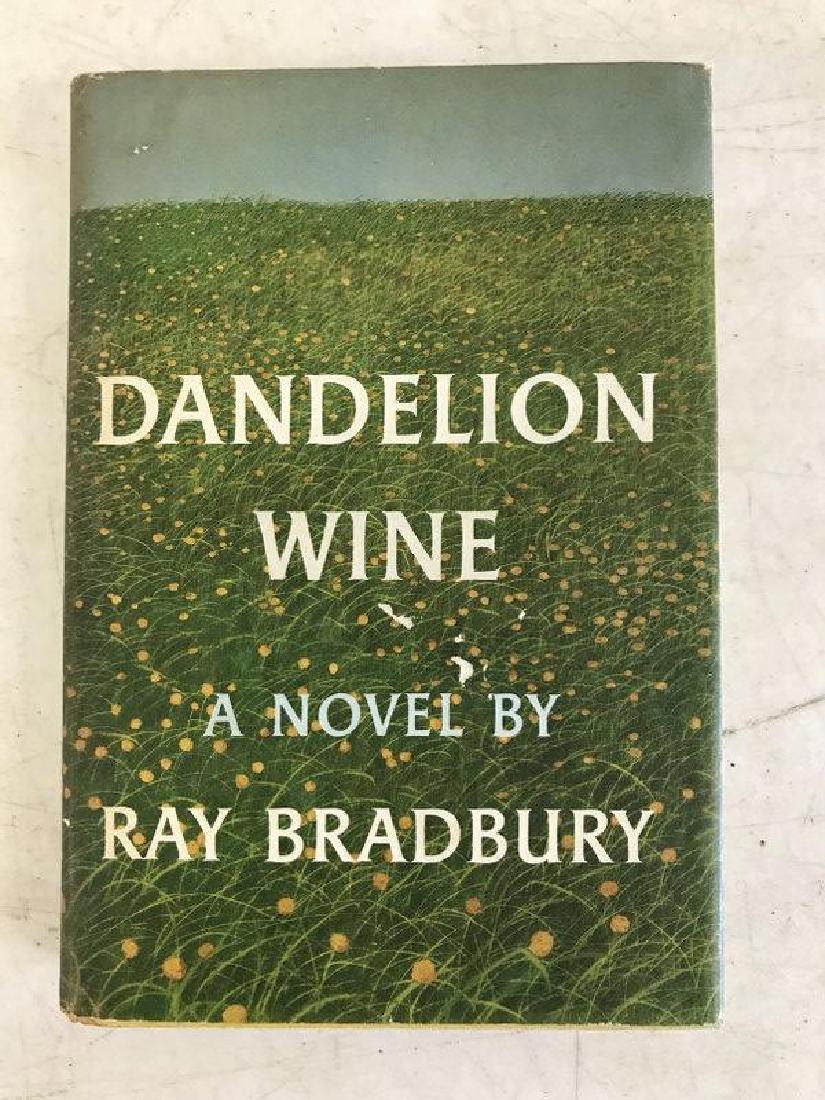 SIGNED RAY BRADBURY DANDELION WINE 1ST EDITION, 1957,: SIGNED RAY BRADBURY DANDELION WINE 1ST EDITION, 1957, SIGNED TO IAN BALLANTINE, WEAR TO DJ. FROM THE BEARSVILLE, N.Y. ESTATE ARCHIVES OF BETTY & IAN BALLANTINE, FOUNDERS OF BANTAM & BALLANTINE BOOKS .