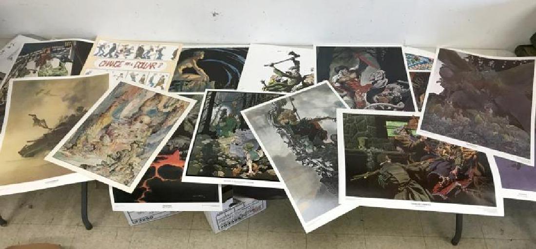 BETTY BALLANTINE 26 PERSONAL FANTASY POSTER COLLECTION: ALL FROM THE 1970'S......BETTY BALLANTINE PERSONAL FANTASY POSTER COLLECTION, 26 POSTERS IN ALL, INCLUDING ARTISTS STEVE HICKMAN, MICHAEL WILLIAM KALUTA, ALEX NINO, BERNI WRIGHTSON, MOST MEASURE APPRO