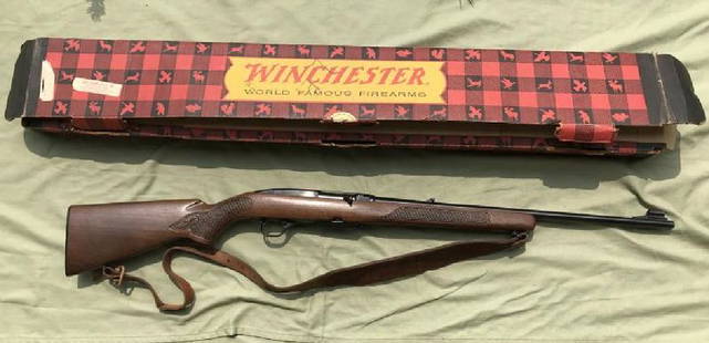 WINCHESTER MODEL 100, 308 CALIBER RIFLE, SERIAL: WINCHESTER MODEL 100, 308 CALIBER RIFLE, SERIAL #A254861, IN BOX, FROM LOCAL KINGSTON ESTATE, AS PICTURED