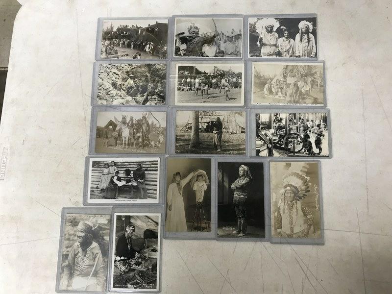 (15) RPPC NATIVE AMRICAN INDIANS, INTERESTING LOT, WITH (1 of 8)