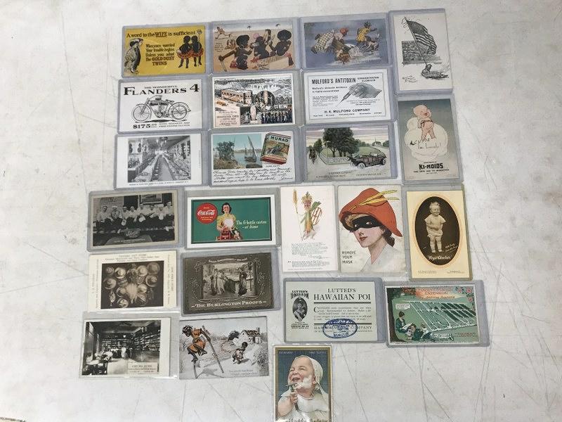 (23) BETTER ADVERTISING POSTCARDS, FROM ESTATE POSTCARD (1 of 6)
