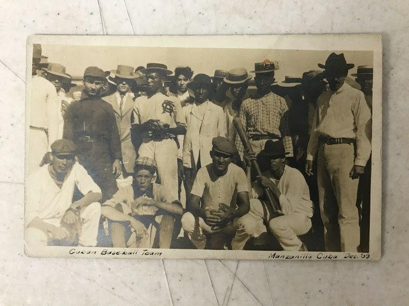 1909 RPPC CUBAN BASEBALL TEAM, FROM ESTATE POSTCARD (1 of 1)