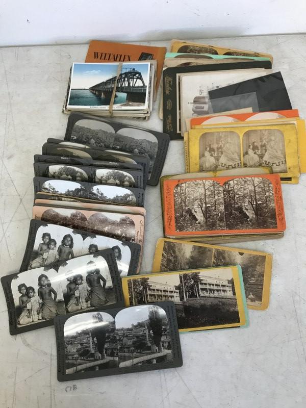 MIXED LOT INCL. 46 STEREO VIEWS (11 HUDSON VALLEY, 17 (1 of 6)