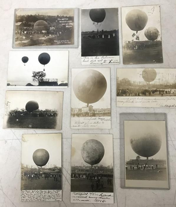 (10) RPPC PITTSFIELD, MASS. HOT AIR BALLOON CARDS, FROM (1 of 3)