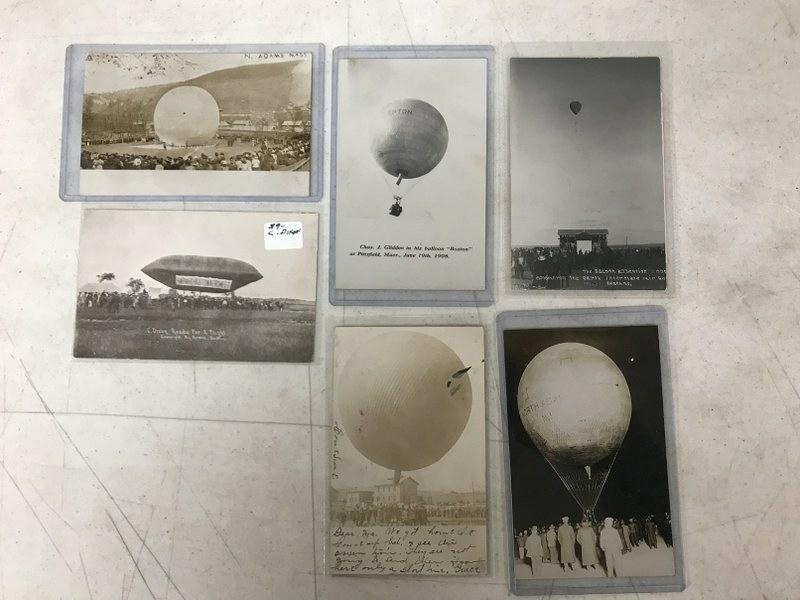 (6) RPPC HOT AIR BALLOONS INCL. NORTH ADAMS, MASS. FROM (1 of 5)