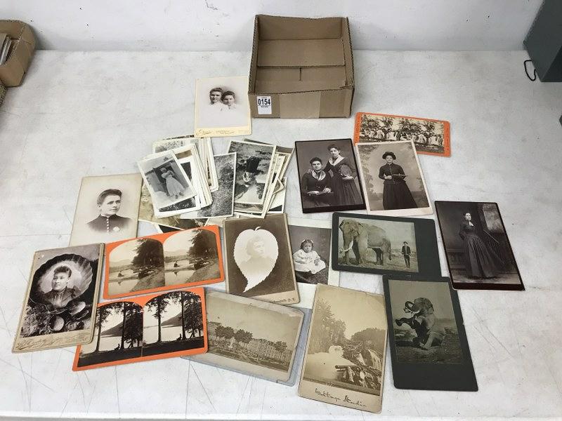 MIXED PHOTOGRAPHY LOT INCL. ELEPHANT CABINET CARDS, (1 of 8)