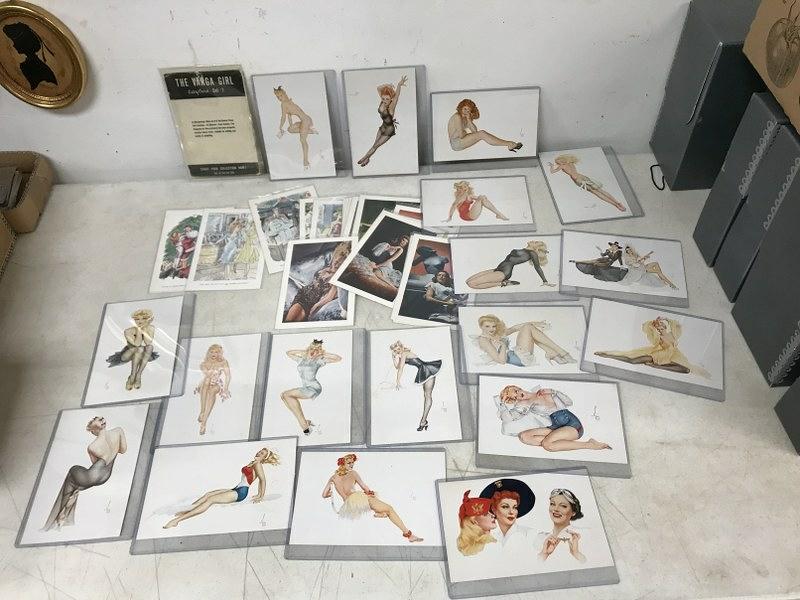VARGA GIRL (18) ESQUIRE POSTCARD LOT WITH MAILING (1 of 6)