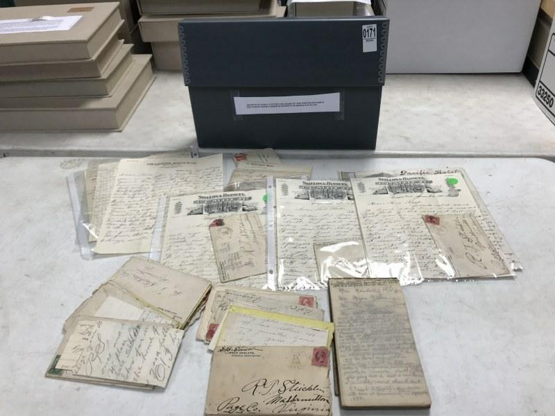 ARCHIVE OF STRICKLER FAMILY'S EARLY LETTERS AND DIARY (1 of 5)