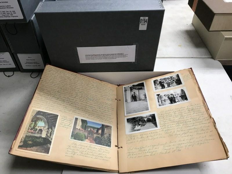 LARGE TRAVEL JOURNAL/SCRAPBOOK DOCUMENTING A LENGTHY (1 of 8)