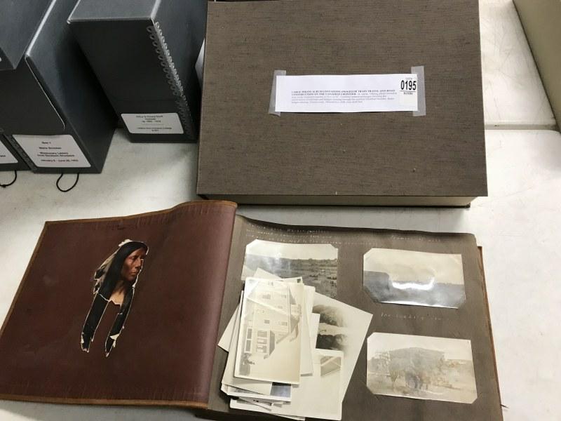 LARGE PHOTO ALBUM OF TRAIN TRAVEL AND ROAD CONSTRUCTION (1 of 9)