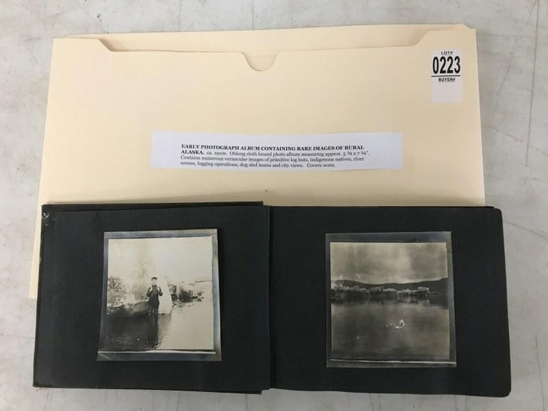 EARLY PHOTO ALBUM OF RARE IMAGES OF RURAL ALASKA, CA. (1 of 10)
