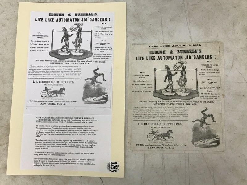 CIVIL WAR ERA BROADSIDE ADVERTISING CLOUGH & BURRELL'S (1 of 3)