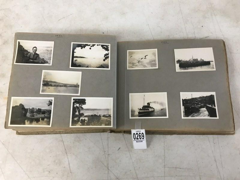 PHOTO ALBUM OF TRAVEL, FAMILY, SHIPS, PLANES, ANIMALS, (1 of 8)