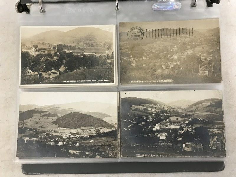 ALBUM OF BERLIN, NY MOSTLY RPPC'S, AS PICTURED, FROM (1 of 8)
