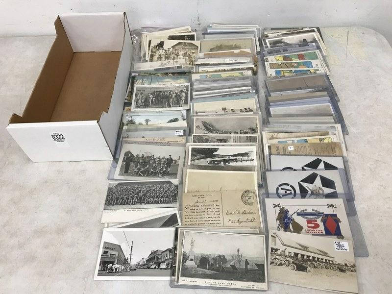 APPROX 300-500 POSTCARDS INCLUDING WAR RELATED, (1 of 4)