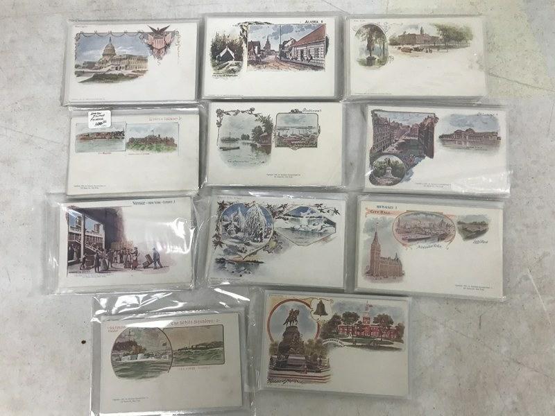 11 AMERICAN SOUVENIR CARD SETS INCLUDING THE WHITE (1 of 7)