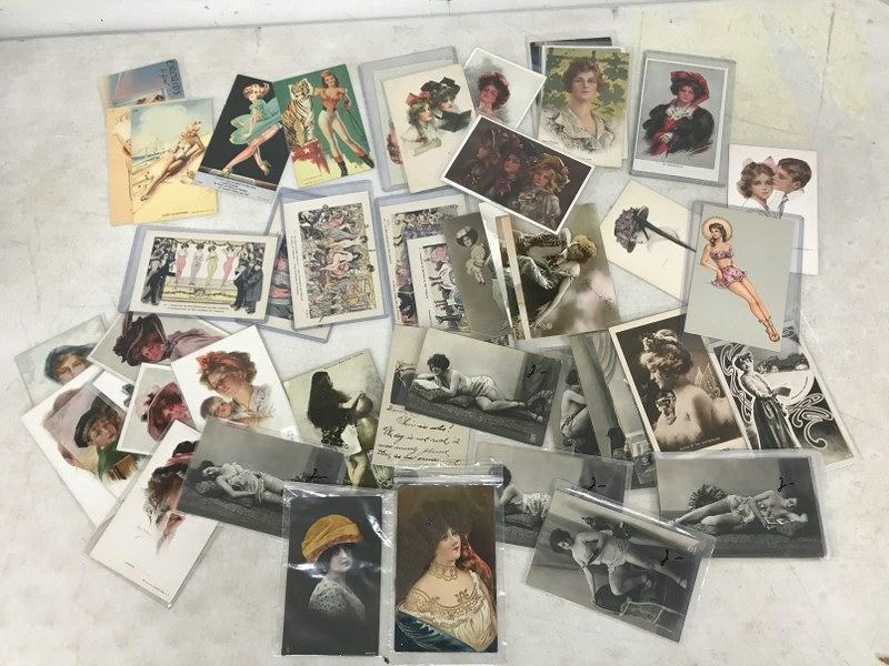 APPROX 52 RISQUE WOMEN FANTASY AND ARTIST SIGNED ART (1 of 5)