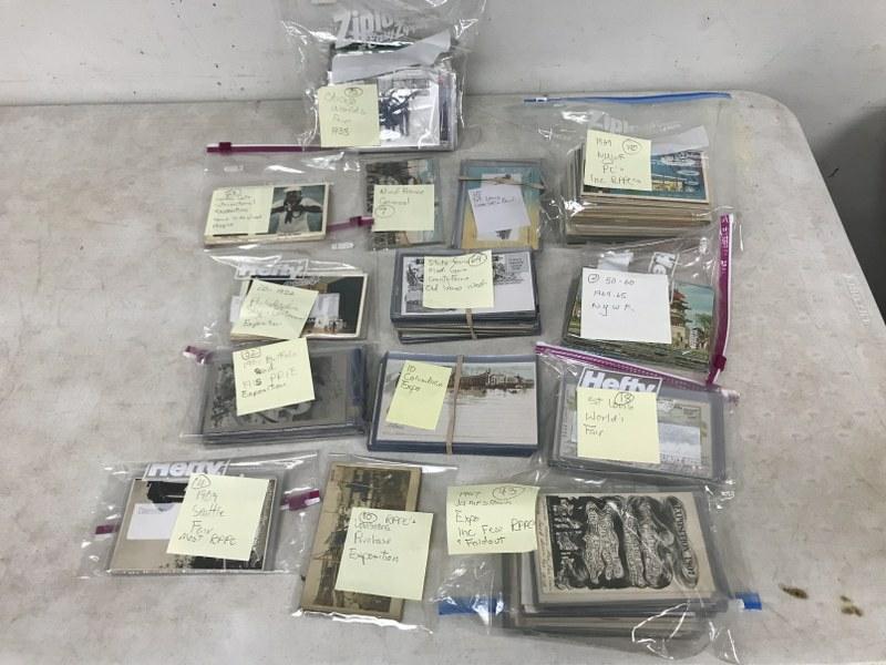 OVER 400  POSTCARDS OF EXPOSITIONS, WORLD'S FAIRS AND (1 of 9)