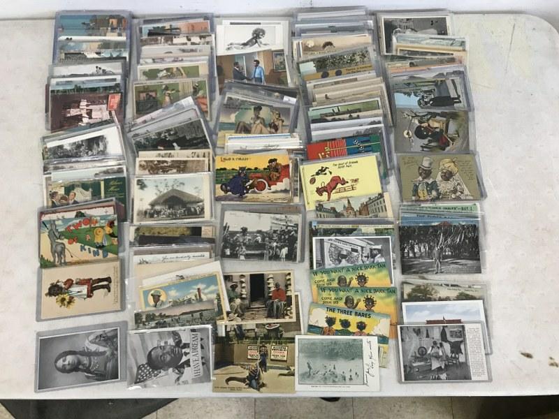 OVER 300 POSTCARDS OF BLACK AMERICANA INCLUDING MARTIN (1 of 10)