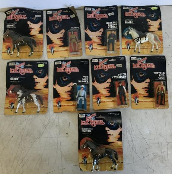 (9) THE LEGEND OF THE LONE RANGER ACTION FIGURES IN (1 of 2)