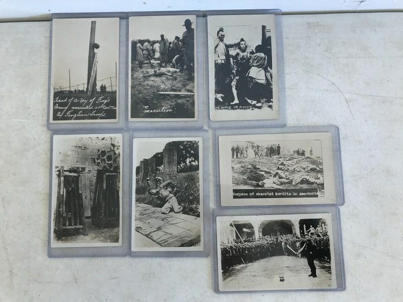 (7) RPPC EXECUTIONS AND RELATED,  FROM ESTATE POSTCARD (1 of 7)