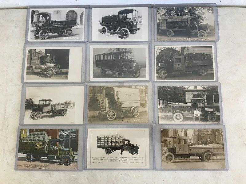 (12) OCCUPATIONAL TRUCK POSTCARDS,(11) RPPC,  FROM (1 of 8)