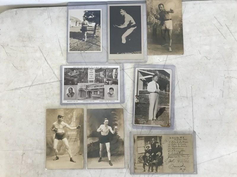 (8) BOXING & RELATED RPPC'S & SNAPSHOTS, INCLUDING JOHN (1 of 5)