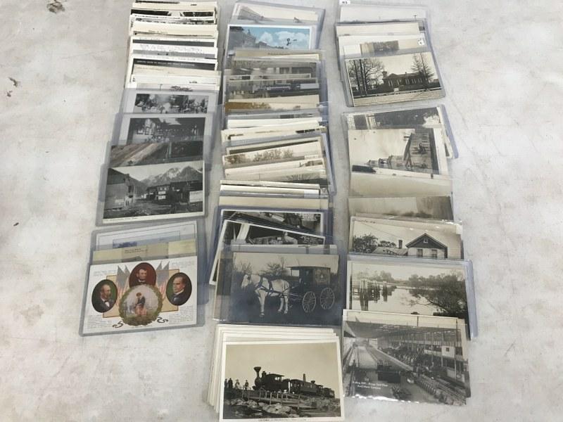 LARGE MIXED EASTERN STATES POSTCARDS, MOST ALL RPPC, (1 of 7)