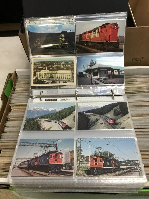 POSTCARD ALBUM TRAIN DEPOTS FROM CIRCA 1900'S TO (1 of 5)