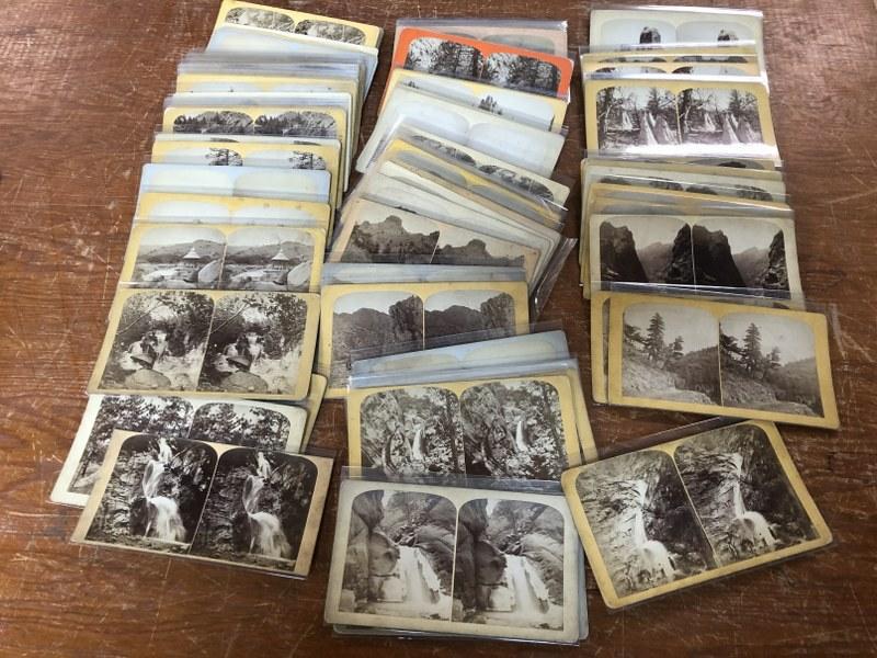 LOT OF 77 FLAT MOUNT STEREOVIEWS BY GURNSEY OF COLORADO (1 of 5)