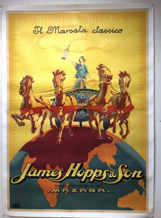 FRENCH POSTER-JAMES HOPPS & SON CASA FONDATA NEL 1811, (1 of 2)
