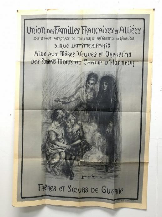 FRENCH POSTER-WWI UNION DES FAMILLES FRANCAISES ET (1 of 4)