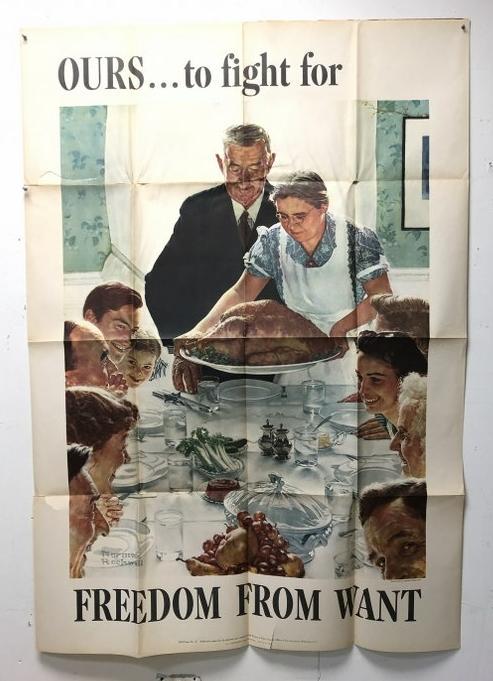 POSTER-NORMAN ROCKWELL WWII OURSâ€¦TO FIGHT FOR, (1 of 1)