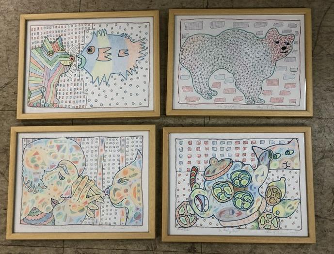 MEYER F LIEBERMAN (4) PEN & INK DRAWINGS, (3) DATED (1 of 1)