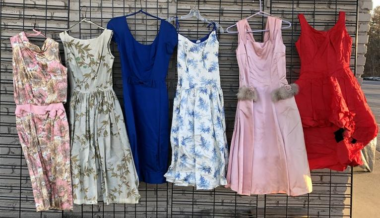 (6) VINTAGE DRESSES FROM SAME ESTATE AS WE ARE (1 of 5)