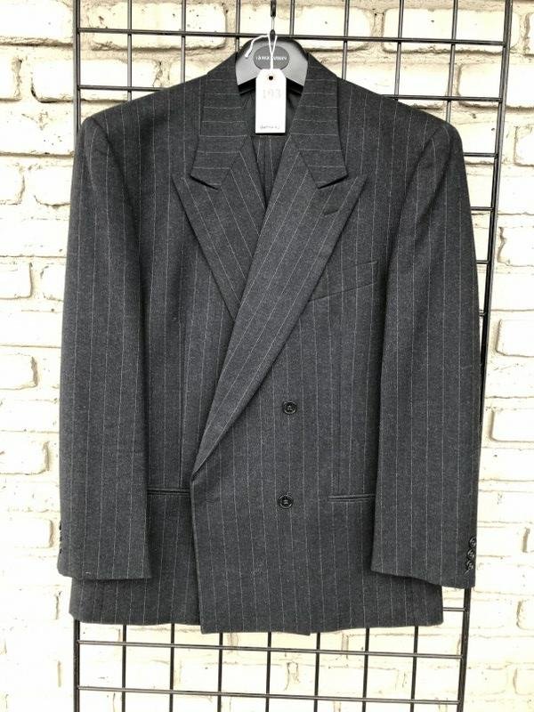 GIORGIO ARMANI DOUBLE BREASTED MENS WOOL SUIT, (1 of 5)