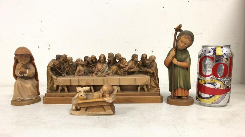 (4) ANRI FERNANDIZ PCS. INCLUDING LAST SUPPER (10 1/2" (1 of 6)