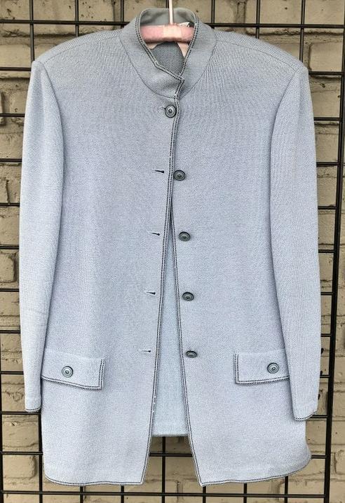 ST. JOHN COLLECTION BY MARIE GRAY, BLUE KNIT SKIRT & (1 of 3)