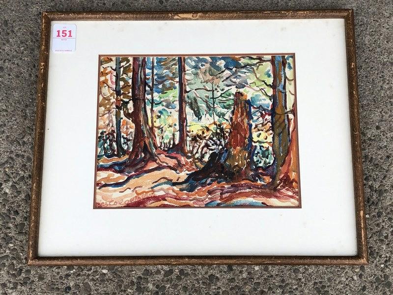 CARL WATERS W/COLOR LANDSCAPE, DATED 1923, NICELY (1 of 4)